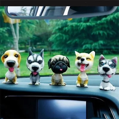 Car Spring Shake Head Dog Ornament Perfume  Seat Lovely Creative Cartoon • £7.50