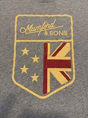 Mumford And Sons Shirt Union Jack Flag Concert Tour Size Small Alabama Shakes • $14