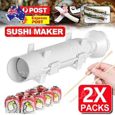 DIY Sushi Maker Making Kit Rice Roller Mold Set For Beginners Kitchen Tool New • $12.85