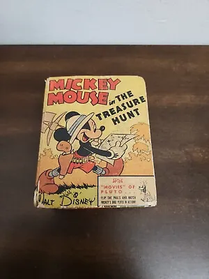 Mickey Mouse In The Treasure Hunt By Walt Disney Big Little Book #1401 • $32