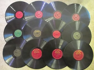 Lot Of (21) 12  78 RPM Records - Various Artists & Genres • $12