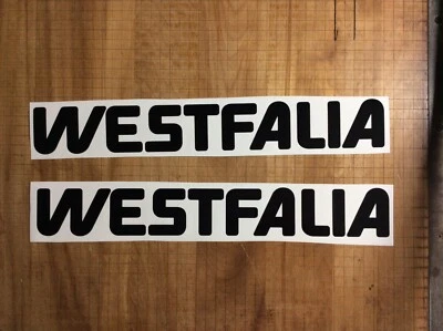 $10 • Buy (2x) 18” Vw Volkswagen Westfalia Camper Bus Van Decal Sticker Set