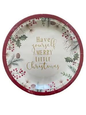 £3.50 • Buy Christmas Party Tableware Paper Plates, Plastic Table Cover, Tissue Paper, Cups