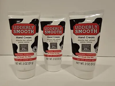 UDDERLY SMOOTH Hand Cream Christmas Stocking Stuffer Daily Moisture (3)2oz Cream • $8.99