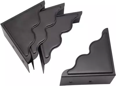 Metal Corner Protector - Set Of 4 Black Box Corner Protectors For Edge Safety Gu • $20.88