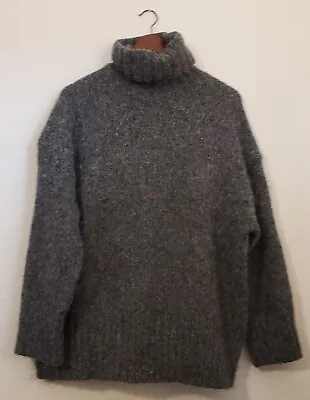 H&M Sweater Womens Size XL Oversized Pullover Turtle Neck Gray Alpaca Blend • $17.45