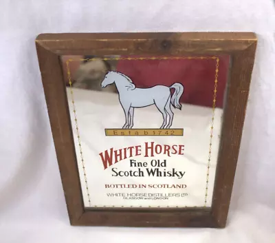 White Horse Scotch Whisky Pub Mirror Vintage Advertising Bar Man Cave • $15.95