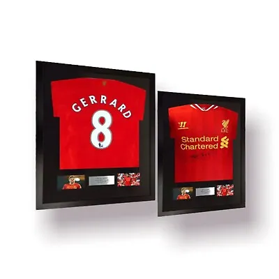 £48.99 • Buy Frame For Any Signed Football Shirt Front Or Back Free *Personalised Plaque*