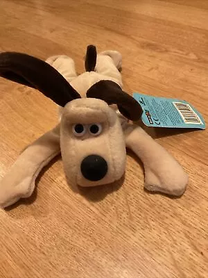 Wallace And Gromit Beanies Gromit Plush Toy Aardman Animation 1989 Label • £14.99