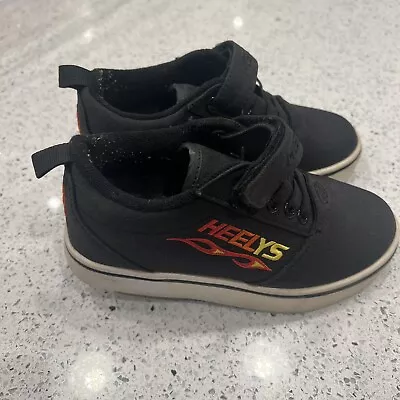 New Heelys Boys Pro 20 Black Red Nubuck UK 10 Adults Mens  • £16.95