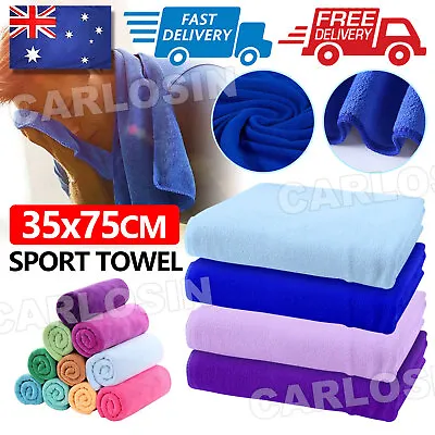 $6.45 • Buy Sport Gym Towel Absorbent Microfibre Micro Fiber Sport Travel - Quick Drying