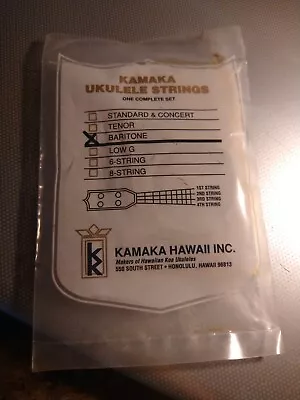 New Sealed In Package Rare Kamaka Ukulele Strings 1 Complete Set Baritone • $11.19