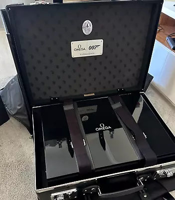 Box Set For Omega Seamaster Bond 007 Platinum Edition Watch Globe-Trotter Case • $2999