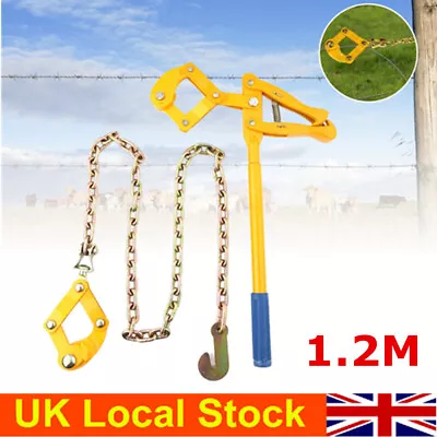 £26.99 • Buy 800KG Farm Fence Strainer Fencing Repair Wire Pulling Tool Tensioner 1.2M Chain