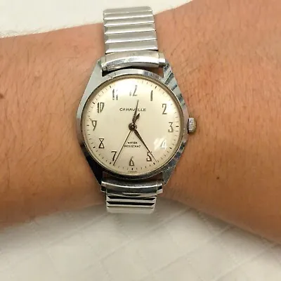 $69.99 • Buy Vintage Bulova Caravelle Men's Manual Wind Up Wrist Watch 11DP 1967 Mechanical 