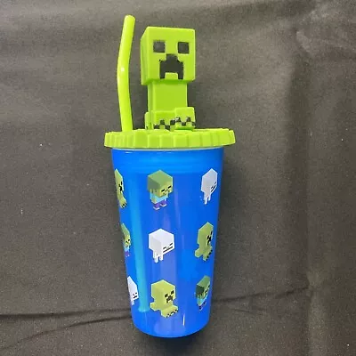 Minecraft Creeper Travel Cup With Lid And Straw 15oz • $12.74