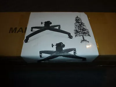 Heavy Duty~Metal Rolling Christmas Tree Stand~ Universal~Fits Up To 12' Tall~NEW • $32.99