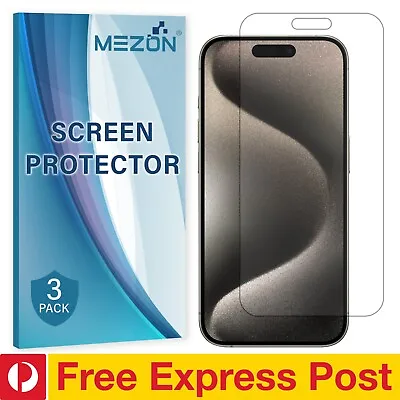 [3 Pack] Apple IPhone 15 Pro (6.1 ) Anti-Glare Matte Film Protector By MEZON • $19.99