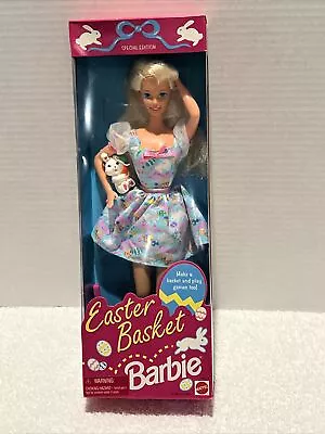 Easter Basket Barbie Doll Vintage Mattel 1995 Special Edition New In Box Bunny • $12.95