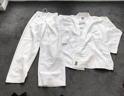 BLITZ Reinforced Judo/ Karate Outfit  Size 180cm White 100% Cotton • £7.50