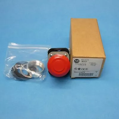 Allen Bradley 800T-FX6D4 E-Stop Push Button Red 1 NCLB Pull/Pull New • $89.99