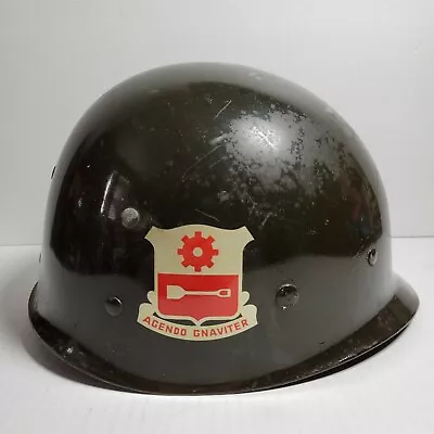 US Army 577th Engineer Battalion Helmet 1950s Vietnam War Era • $200