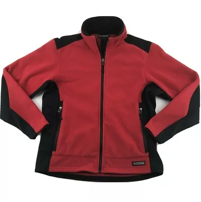 $34.98 • Buy REI Jacket Men's XL Wind Pro Fleece Full Zip Pockets Red Headphone Portal