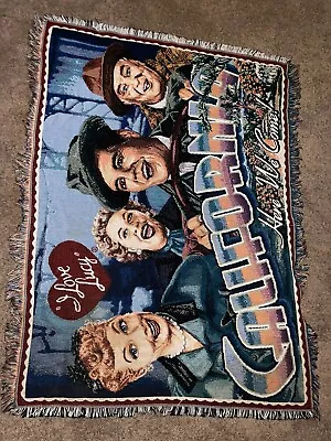 I Love Lucy Blanket Throw  California Here We Come  Woven Tapestry 60 X40  • $39.99