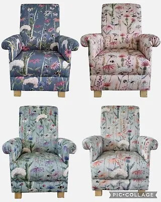 Voyage Fabric Accent Chair Adult Armchair Hermione Floral Material Bees Flowers • £279.95