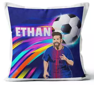 Personalised Any Name Messi Cushion Printed Birthday Gift 169 • £7.99