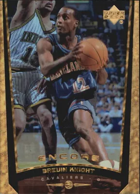 1998-99 Upper Deck Encore F/X Cavaliers Basketball Card #14 Brevin Knight • $4.80