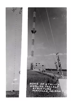 Postcard Home Of KTHI-TV World's Tallest Structure Mayville No. Dakota 6132 • £11.23