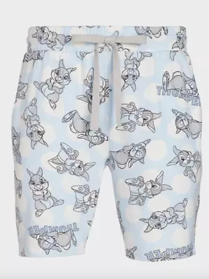 New Peter Alexander Mens Disney Bambi Thumper Rabbit Plush Shorts M Rrp$79.95 • $35