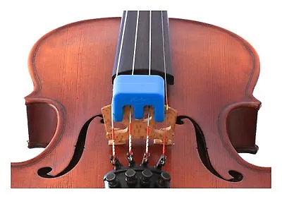 NEW Otto Musica Artino Weighted Blue Violin Viola Practice Mute 4/4 Size  • $18.05