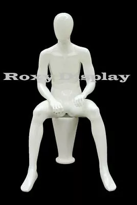 Male Mannequin Dress Form Display Sitting Pose #MD-KW15DS • $319