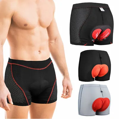 Cycling Underwear Shorts Gel Padded Shockproof Bicycle Underpants For Cyclists • $25.98