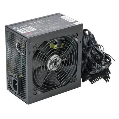 650W PSU Power Supply Computer Desktop PC ATX 120mm Fan PCI-E SATA VIDA Black UK • £27.94