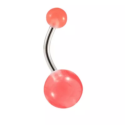 £2.99 • Buy ACRYLIC VARIOUS COLOURED SURGICAL STEEL BELLY BARS 12mm X 1.6mm BB42