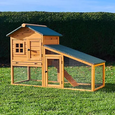 £129 • Buy Rabbit Hutch Guinea Pig Hutches Run Runs Large 2 Tier Double Decker Ferret Cage