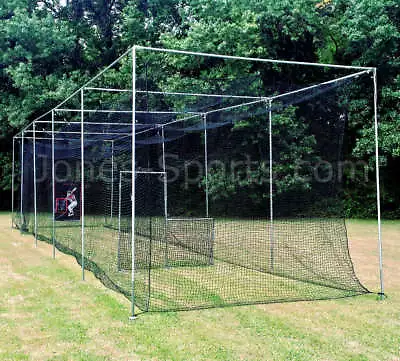 Batting Cage Netting #42-60ply Baseball Practice Nets W/ Optional Frame Kit • $352.99