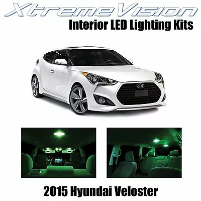 XtremeVision Interior LED For Hyundai Veloster 2015+ (9 PCS) Green • $9.99