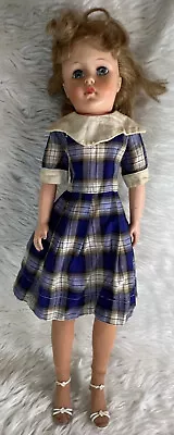 Vintage 1950's A-E Allied Eastern Rubber Vinyl Fashion Type Doll 20” • $20