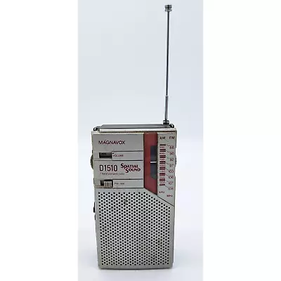 Vintage Magnavox D1510 Spatial Sound Transistor Radio AM/FM 2 Band  • $19.50