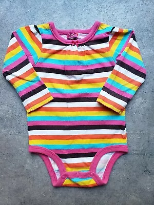 Carter's Baby Girl Long Sleeve Bodysuit - 6 Months - Striped • $2.99