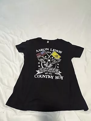 Aaron Lewis T Shirt USA Country Boy Concert Tour Black Size Xl 350 • $25