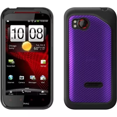 OEM HTC Hard Shell Case For HTC Rezound - Purple/Black • $8.49