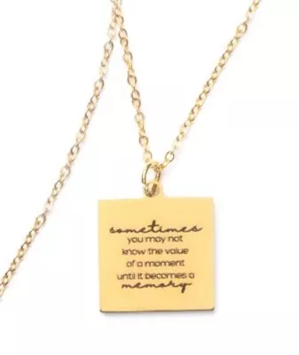 Plunder Design Fashion Trendy Jewelry Engraved Gold Chain Pendant Necklace Gift • $39.99