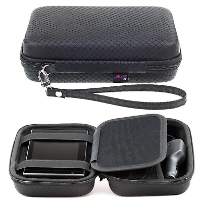Black Hard Case For Garmin Drive 50LM 40LM With Accessory Storage & Carry Strap • $18.98