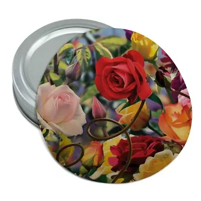 Wild Rose Tango Flowers Round Rubber Non-Slip Jar Gripper Lid Opener • $5.99