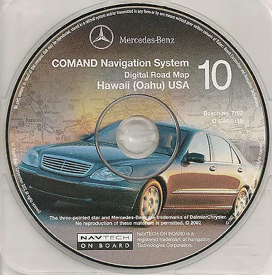 2000 2001 2002 Mercedes Benz E320 E430 E55 AMG Navigation CD #10 Cover Hawaii • $29